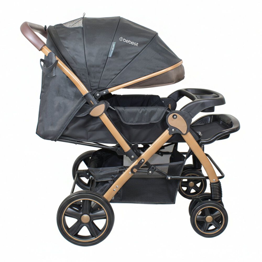 Coche Cuna Paseo Comfy Negro Gold image number 3.0